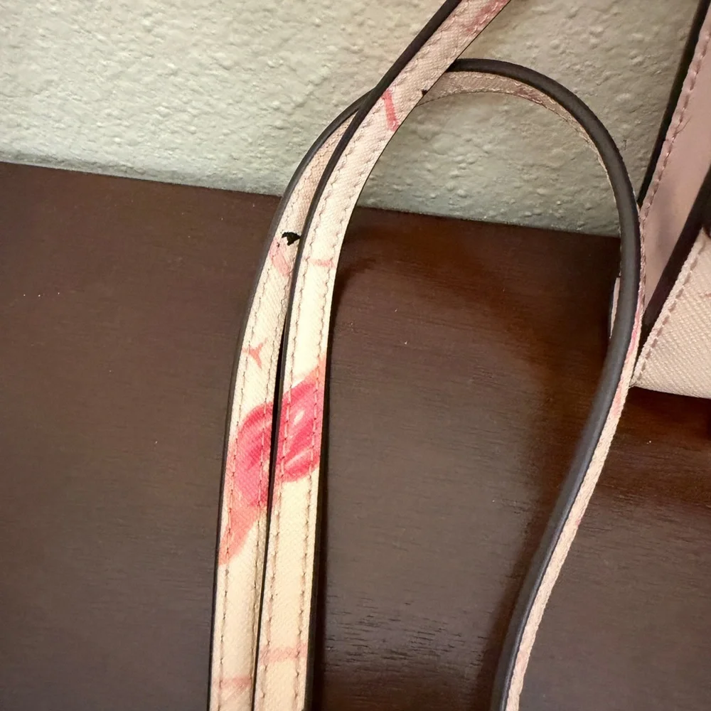 kate spade Pink and Hot Pink Flamingo Print Crossbody Bag - Picture 11 of 15